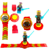 Super Hero Series Building Blocks Watch Children Kids Watch Electronic Cartoon Children Watch