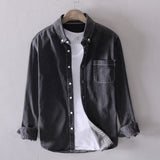 New 2019 men casual Denim shirt 100%cotton solid long sleeve tops man High quality blue shirt chemise homme plus size 4XL 18021