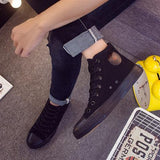 Brand Canvas Shoes Men High help Casual Breathable Canvas Shoes Platform Men Male Shoes Unisex Sneakers Flats Shoes Men 2020 New