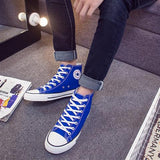 Brand Canvas Shoes Men High help Casual Breathable Canvas Shoes Platform Men Male Shoes Unisex Sneakers Flats Shoes Men 2020 New