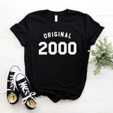 original 2000 00's birthday Print Women tshirt Cotton Casual Funny t shirt For Yong Lady Girl Top Tee Hipster Drop Ship NA-386