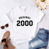 original 2000 00's birthday Print Women tshirt Cotton Casual Funny t shirt For Yong Lady Girl Top Tee Hipster Drop Ship NA-386