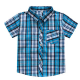 Classic Boy Plaid Shirts Short Sleeve Kids School Clothes Children Clothing Sweatershirt Teenage Top Boys Shirt Cotton