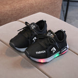 Children Luminous Shoes Boys Girls Sport Running Shoes Baby Flashing Lights Fashion Sneakers Toddler Little Kid LED Sneakers