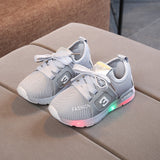 Children Luminous Shoes Boys Girls Sport Running Shoes Baby Flashing Lights Fashion Sneakers Toddler Little Kid LED Sneakers