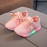 Children Luminous Shoes Boys Girls Sport Running Shoes Baby Flashing Lights Fashion Sneakers Toddler Little Kid LED Sneakers