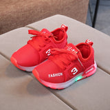 Children Luminous Shoes Boys Girls Sport Running Shoes Baby Flashing Lights Fashion Sneakers Toddler Little Kid LED Sneakers