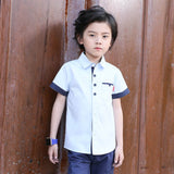 Teenage Boys Shirts School Shirt for Boys Turn Down Collar Shirt For Boys White Kids Teen Clothes 6 8 10 12 14 Year