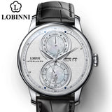 LOBINNI Automatic Mechanical watch men мужские часы relogio waterproof luxury latest business wristwatch erkek kol saati