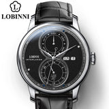 LOBINNI Automatic Mechanical watch men мужские часы relogio waterproof luxury latest business wristwatch erkek kol saati