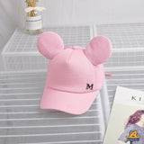 Kids Sun Caps Big Ears M Lettered Children Baseball Cap Baby Boy Hat Baby Girl Summer Hats