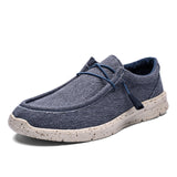 KATESEN 2020 summer canvas men  shoes breathable casual driving shoes slip easy to wear men's flat shoes soft big size loafers