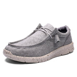 KATESEN 2020 summer canvas men  shoes breathable casual driving shoes slip easy to wear men's flat shoes soft big size loafers