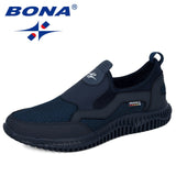 BONA 2020 New Arrival Mesh Breathable Krasovki Shoes Men Super Light Casual Shoes Man Tenis Masculino Sneakers Male Footwear