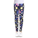 SLAIXIU Print Flower Skinny Children Leggings For 4-12 Years Girl Clothes Soft Girls Leggings Pencil Pants Cotton Kids Trousers