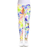 SLAIXIU Print Flower Skinny Children Leggings For 4-12 Years Girl Clothes Soft Girls Leggings Pencil Pants Cotton Kids Trousers