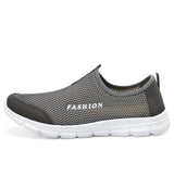 Fashion Summer Shoes Men Casual Air Mesh Shoes Lightweight Breathable Slip-On Flats Chaussure Homme Large Sizes 36-46 Wholesale