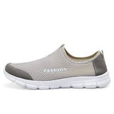 Fashion Summer Shoes Men Casual Air Mesh Shoes Lightweight Breathable Slip-On Flats Chaussure Homme Large Sizes 36-46 Wholesale