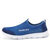 Fashion Summer Shoes Men Casual Air Mesh Shoes Lightweight Breathable Slip-On Flats Chaussure Homme Large Sizes 36-46 Wholesale