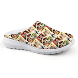 INSTANTARTS Women Beach Home Slippers Fashion Nurse Shoes Medical Doctor Sandals Female Summer Mesh Flats Sandalias Mujer Girl