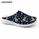 INSTANTARTS Women Beach Home Slippers Fashion Nurse Shoes Medical Doctor Sandals Female Summer Mesh Flats Sandalias Mujer Girl