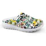INSTANTARTS Women Beach Home Slippers Fashion Nurse Shoes Medical Doctor Sandals Female Summer Mesh Flats Sandalias Mujer Girl