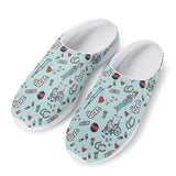 INSTANTARTS Women Beach Home Slippers Fashion Nurse Shoes Medical Doctor Sandals Female Summer Mesh Flats Sandalias Mujer Girl