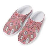 INSTANTARTS Women Beach Home Slippers Fashion Nurse Shoes Medical Doctor Sandals Female Summer Mesh Flats Sandalias Mujer Girl