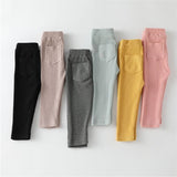 2020 New Baby Girls Leggings Cotton Big PP Pants Spring Autumn Kids Girls Pants Fashion High Waist Long Trousers Children's Pant