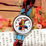 Elsa Children Wrist Watches Spiderman Colorful Light Source Boys Watch Girls Kids Watches Silica Quartz Clock  Relogio Feminino
