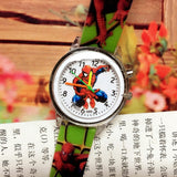 Elsa Children Wrist Watches Spiderman Colorful Light Source Boys Watch Girls Kids Watches Silica Quartz Clock  Relogio Feminino