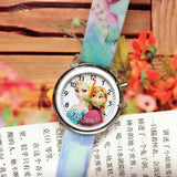 Elsa Children Wrist Watches Spiderman Colorful Light Source Boys Watch Girls Kids Watches Silica Quartz Clock  Relogio Feminino