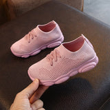 New Baby Sneakers 2020 Fashion Children's Flat Shoes Baby Kids Girls Shoes Stretch Breathable Mesh Sports Running Shoes