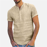 Shirt Men Casual Short Sleeved Buttons Up Breathes Cool Shirt Loose Streetwear Male Shirts For Men