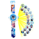 New Princess Spiderman Kids Watches Projection Cartoon Pattern Digital Child Watch For Boys Girls LED Display Clock Relogio