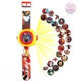 New Princess Spiderman Kids Watches Projection Cartoon Pattern Digital Child Watch For Boys Girls LED Display Clock Relogio
