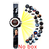 New Princess Spiderman Kids Watches Projection Cartoon Pattern Digital Child Watch For Boys Girls LED Display Clock Relogio