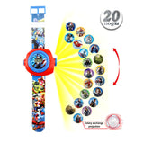 New Princess Spiderman Kids Watches Projection Cartoon Pattern Digital Child Watch For Boys Girls LED Display Clock Relogio