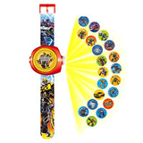 New Spiderman Kids Watches Princess Projection Cartoon Pattern Digital Child watch For Boys Girls LED Display Clock Relogio
