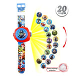 New Spiderman Kids Watches Princess Projection Cartoon Pattern Digital Child watch For Boys Girls LED Display Clock Relogio