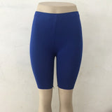 Women Thin Fitness Short Pants Casual Ladies Slim Pants High-Waist Summer Bottom Knee-Length Black Shorts Bodycon Streetwear