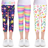 Kids Children Pencil Pants Leggings for 4-10Y Girl Clothes Summer Girls Leggings Skinny Calf-length Cropped Trousers
