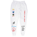 Quality Fleece trousers TRAVIS SCOTT ASTROWORLD Letter Printed Women Men Jogging Pants Hip hop Streetwear Men SweatpantS
