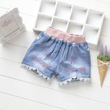 Girls Denim Shorts Teenagers Summer Lace Short Pants Kids Beach Clothes Children's Shorts For Teenage Girls