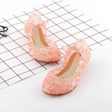 Kids Girls Crystal Jelly Sandals Princess Frozen Elsa Cosplay Party Dance Shoes