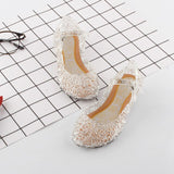 Kids Girls Crystal Jelly Sandals Princess Frozen Elsa Cosplay Party Dance Shoes