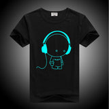 DMDM PIG Luminous Short Sleeves T-Shirts For Boys Girls Superman Batman T Shirt Kids Christmas Baby Girl Tops 2 3 4 Years TShirt