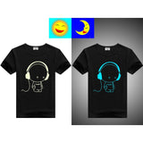 DMDM PIG Luminous Short Sleeves T-Shirts For Boys Girls Superman Batman T Shirt Kids Christmas Baby Girl Tops 2 3 4 Years TShirt