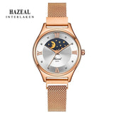 Switzerland Luxury Women Watches Moon Face Ladies Wristwatch Original Design Japan Quartz relógio feminino monther day gift