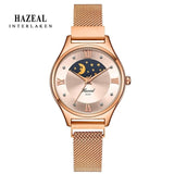 Switzerland Luxury Women Watches Moon Face Ladies Wristwatch Original Design Japan Quartz relógio feminino monther day gift